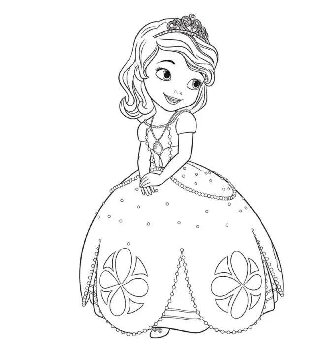 Dibujos para colorear e imprimir Sofia The First