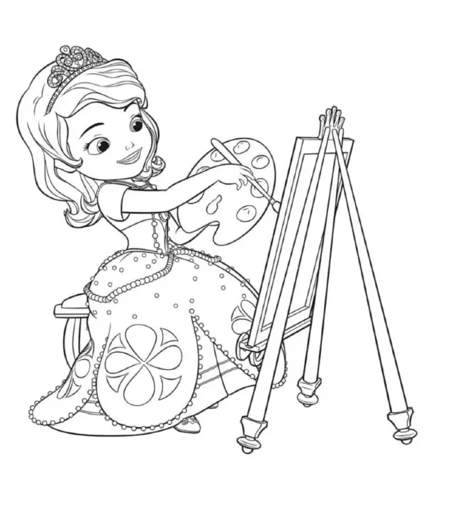 Dibujos para colorear e imprimir Sofia The First