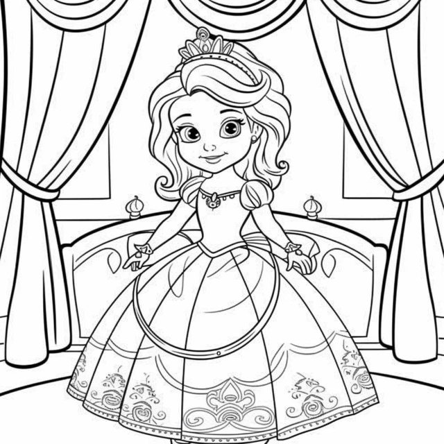 Dibujos para colorear e imprimir Sofia The First