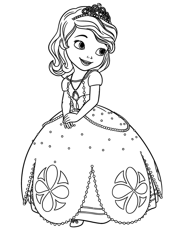 Dibujos para colorear e imprimir Sofia The First