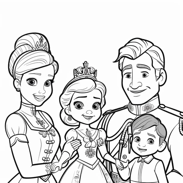 Dibujos para colorear e imprimir Sofia The First