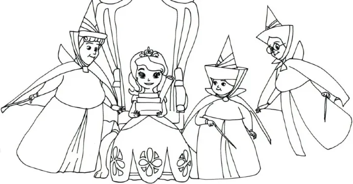 Dibujos para colorear e imprimir Sofia The First