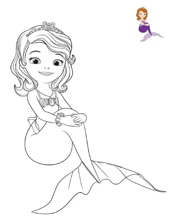 Dibujos para colorear e imprimir Sofia The First