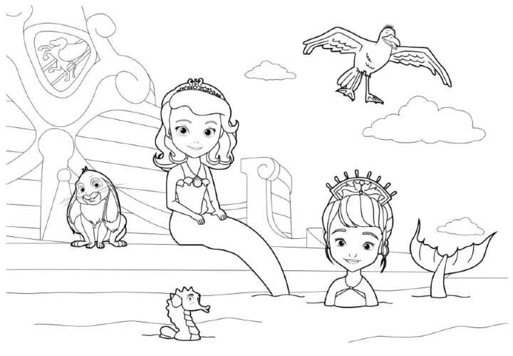 Dibujos para colorear e imprimir Sofia The First