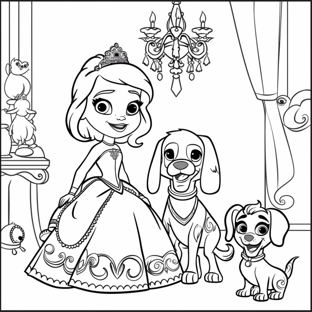 Dibujos para colorear e imprimir Sofia The First