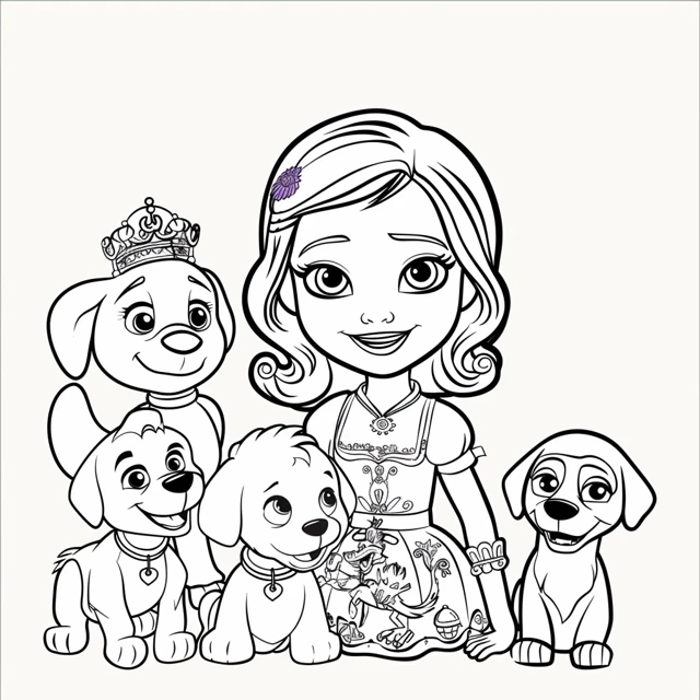 Dibujos para colorear e imprimir Sofia The First