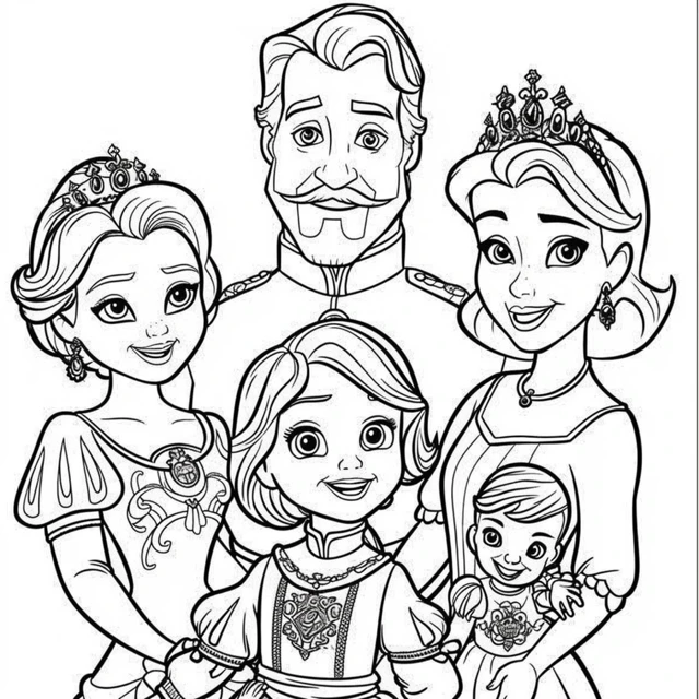 Dibujos para colorear e imprimir Sofia The First