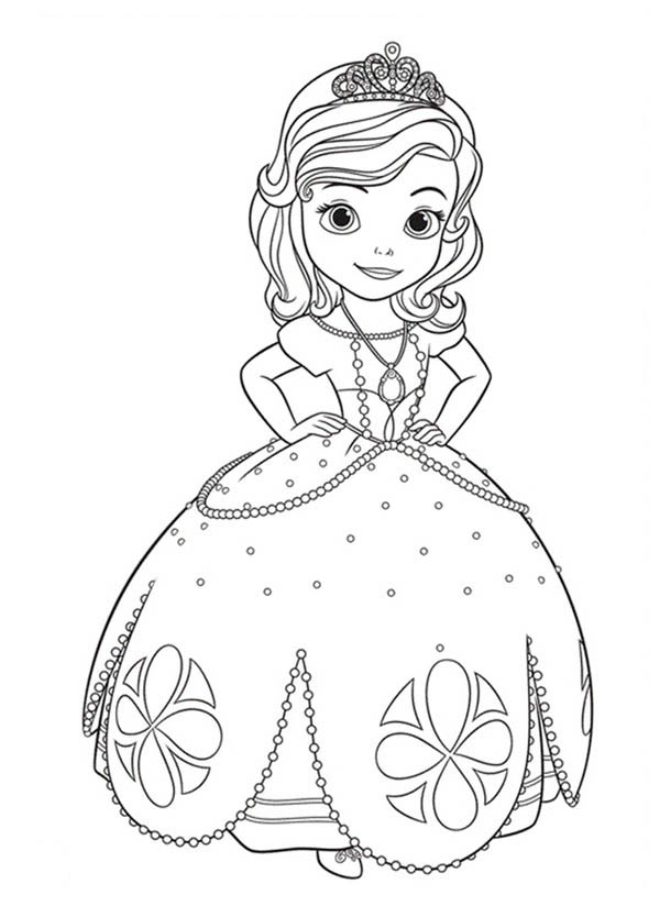 Dibujos para colorear e imprimir Sofia The First