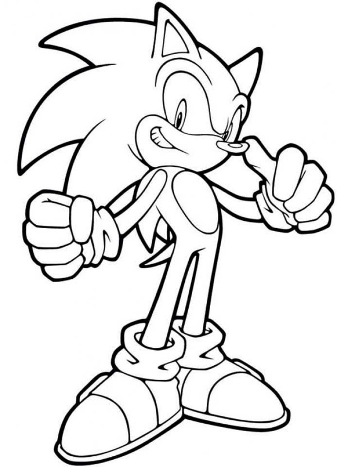 Dibujos para colorear e imprimir Sonic