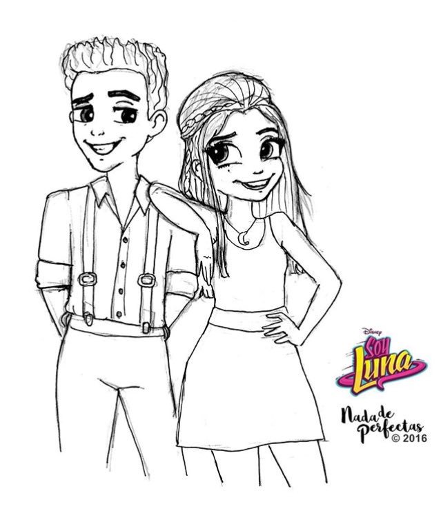 Dibujos para colorear e imprimir Soy Luna