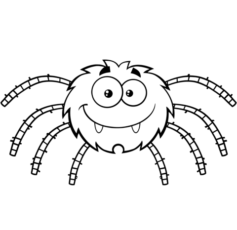 Spiders coloring page 2