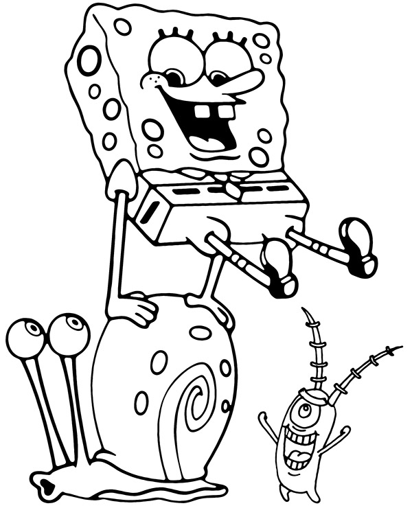 Dibujos para colorear e imprimir Spongebob