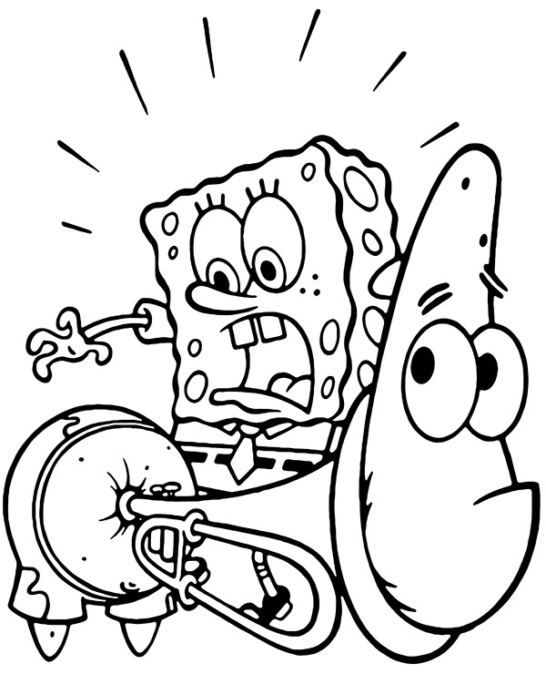 Dibujos para colorear e imprimir Spongebob