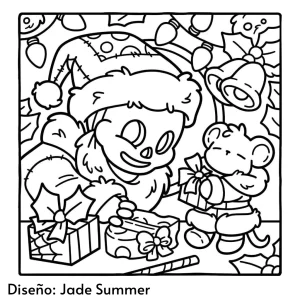 Spooky Christmas coloring pages 32