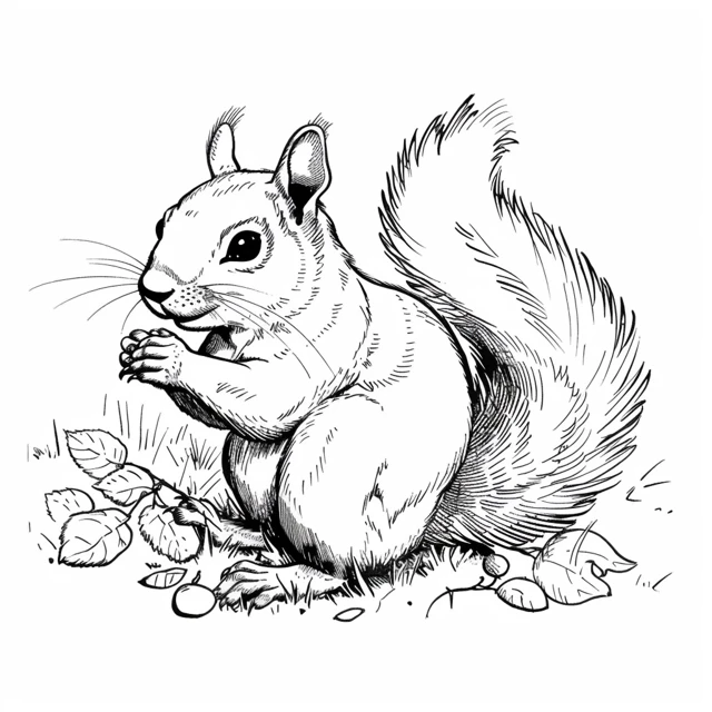 Dibujos para colorear e imprimir Squirrels