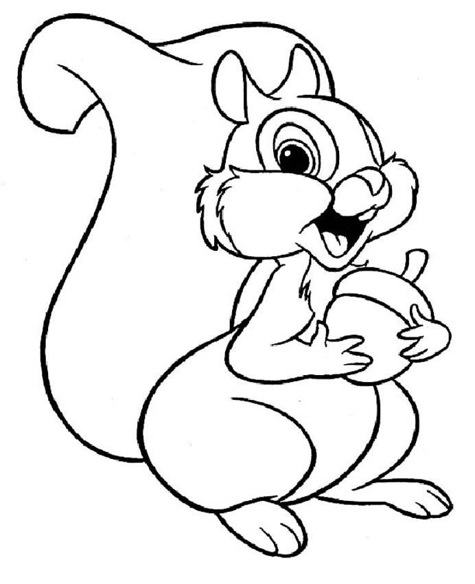 Dibujos para colorear e imprimir Squirrels