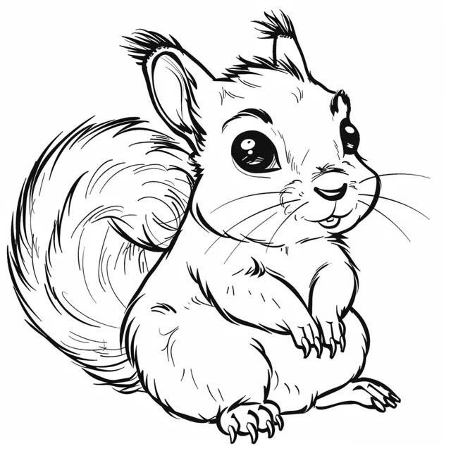 Dibujos para colorear e imprimir Squirrels