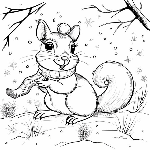 Dibujos para colorear e imprimir Squirrels