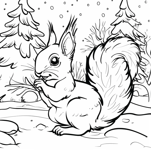 Dibujos para colorear e imprimir Squirrels