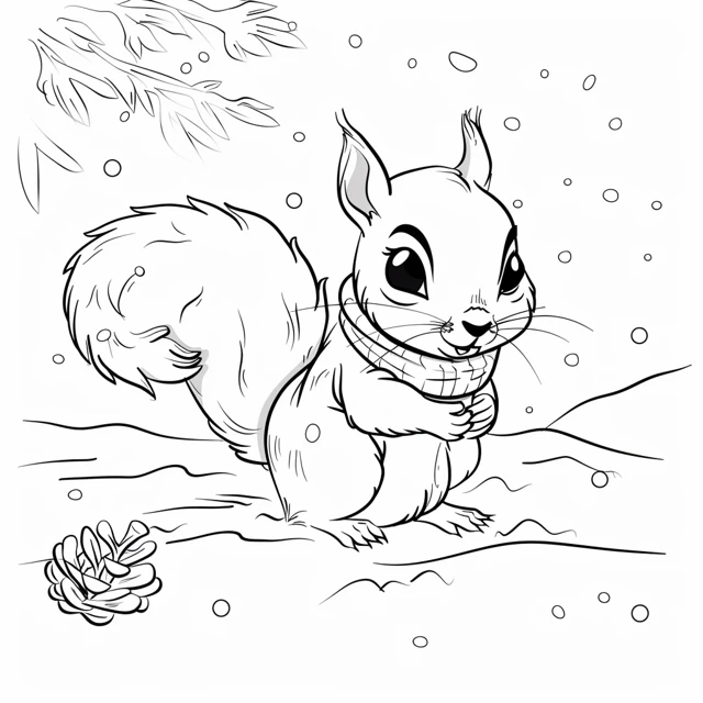 Dibujos para colorear e imprimir Squirrels