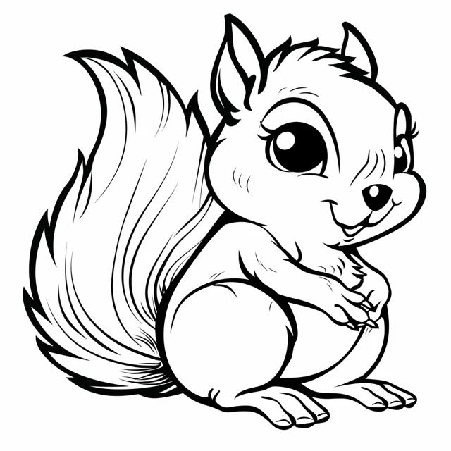 Dibujos para colorear e imprimir Squirrels