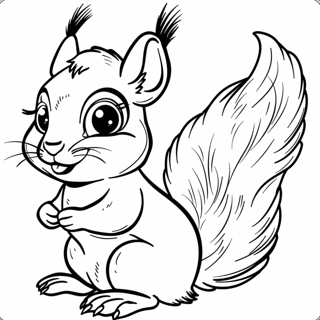 Dibujos para colorear e imprimir Squirrels