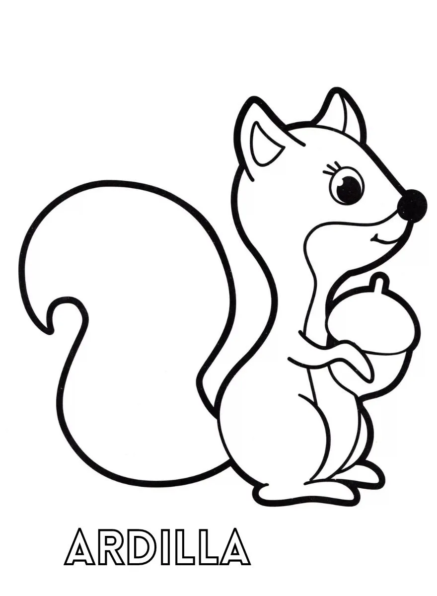 Dibujos para colorear e imprimir Squirrels