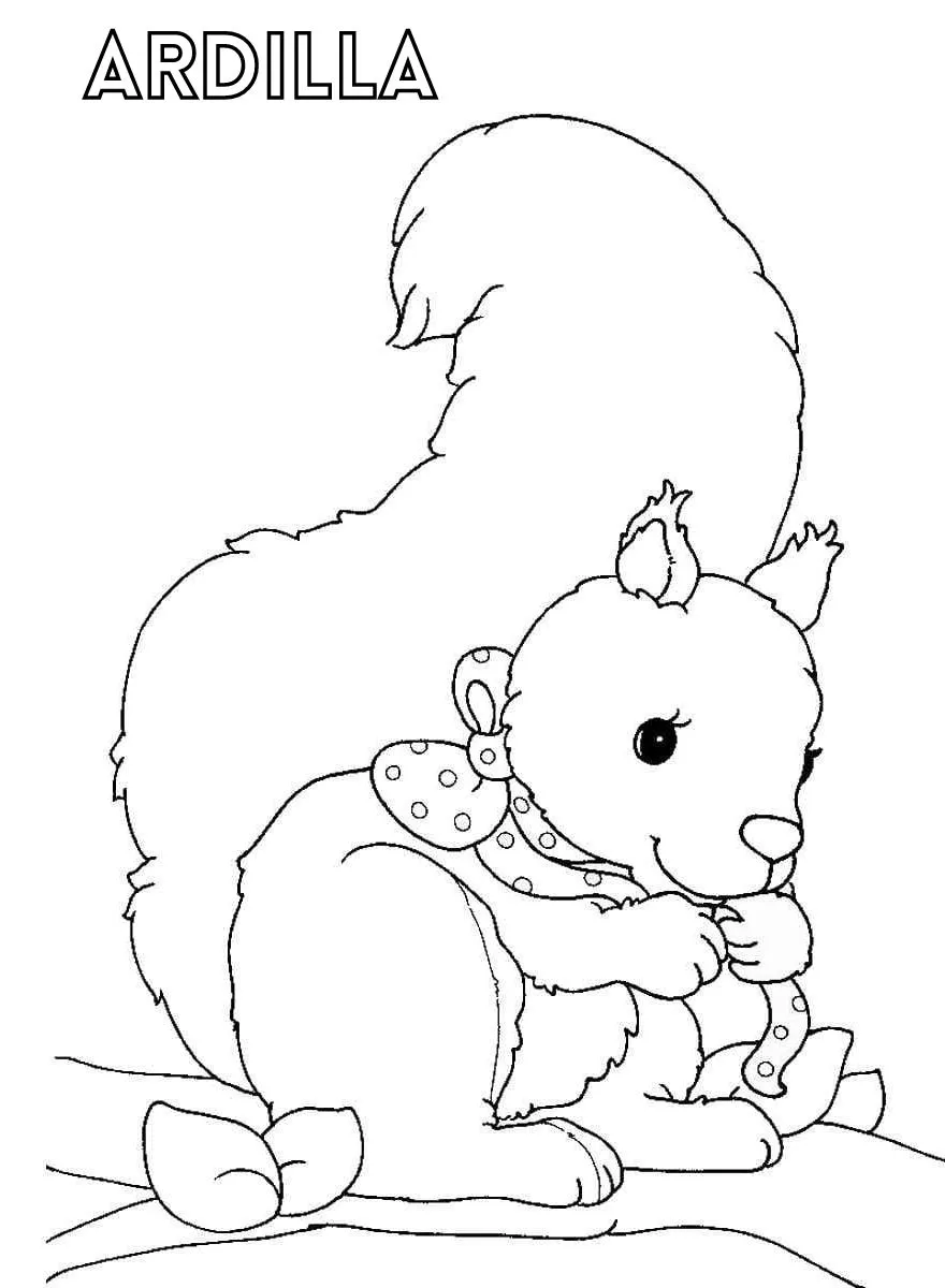 Dibujos para colorear e imprimir Squirrels