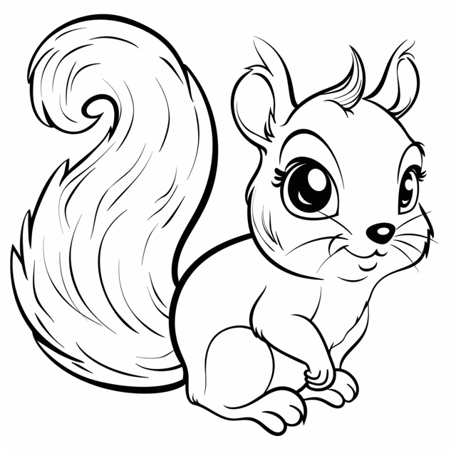 Dibujos para colorear e imprimir Squirrels