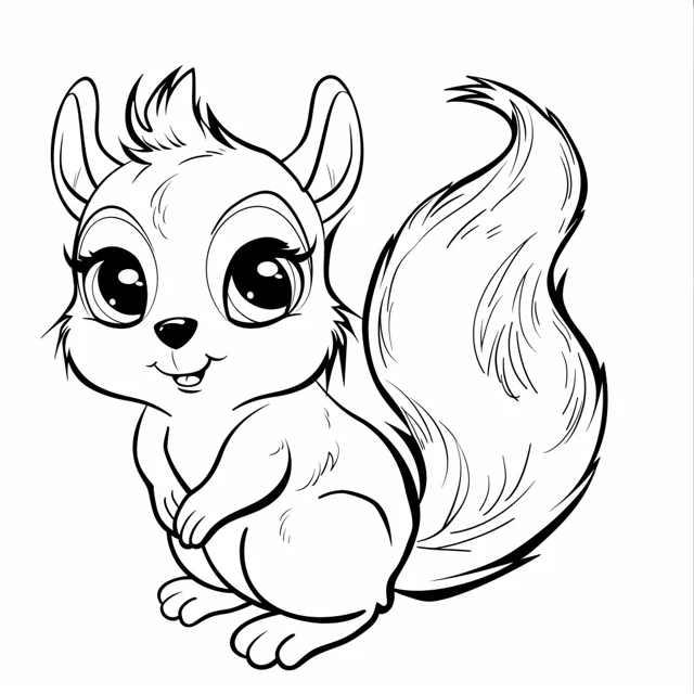 Dibujos para colorear e imprimir Squirrels