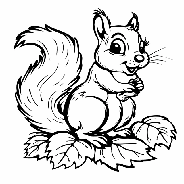 Dibujos para colorear e imprimir Squirrels