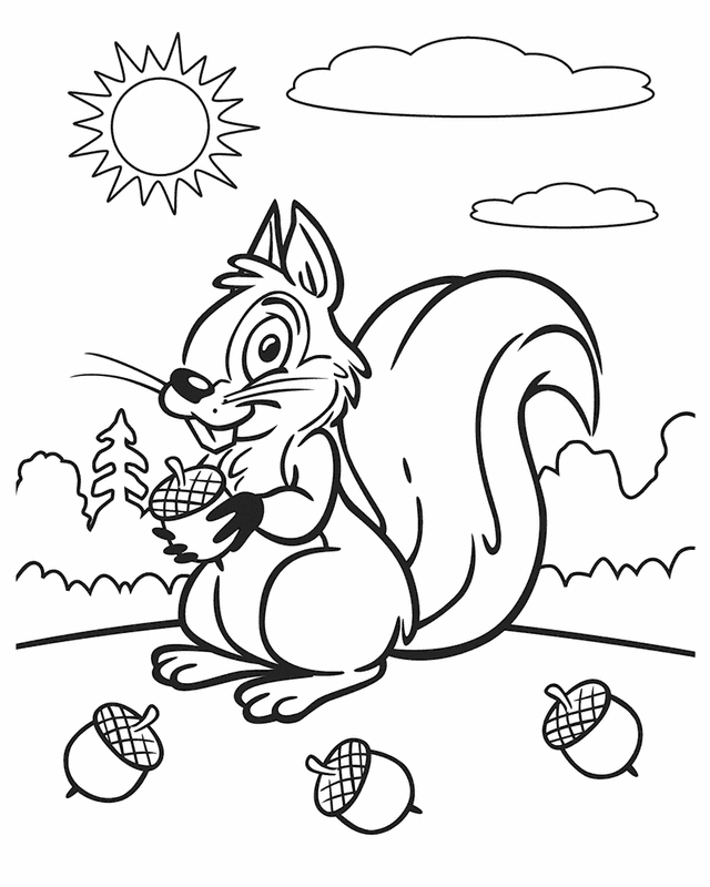 Dibujos para colorear e imprimir Squirrels