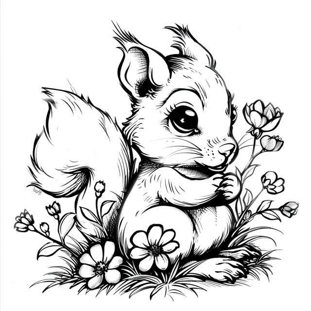 Dibujos para colorear e imprimir Squirrels