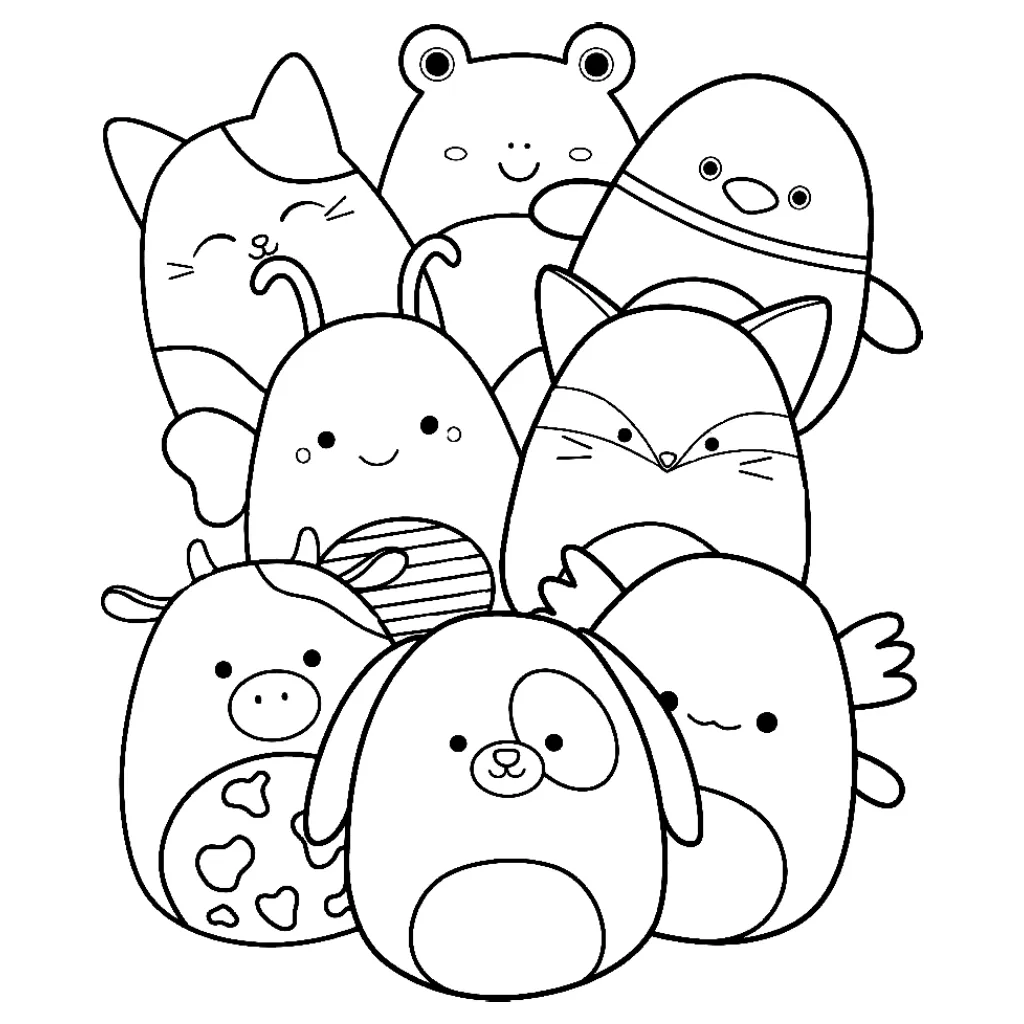 Dibujos para colorear e imprimir Squishmallow