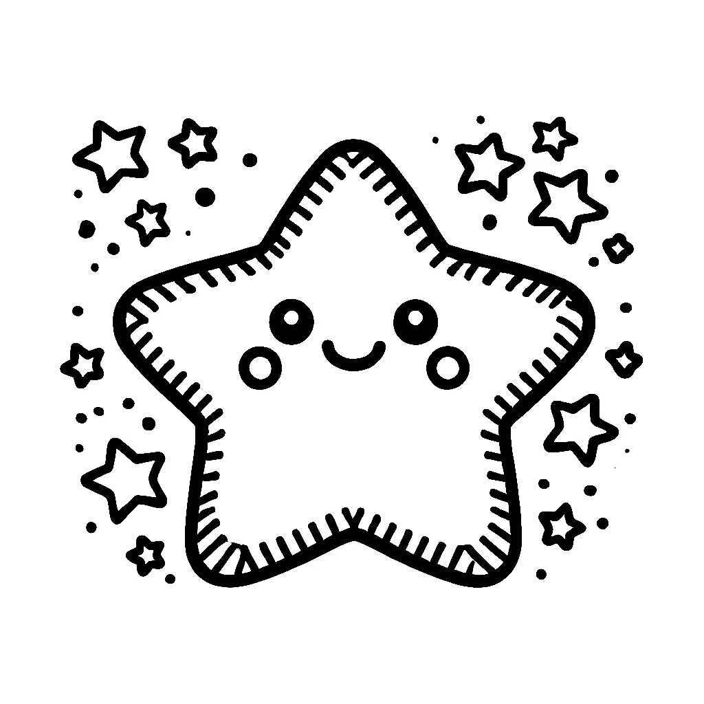 Star coloring pages 6