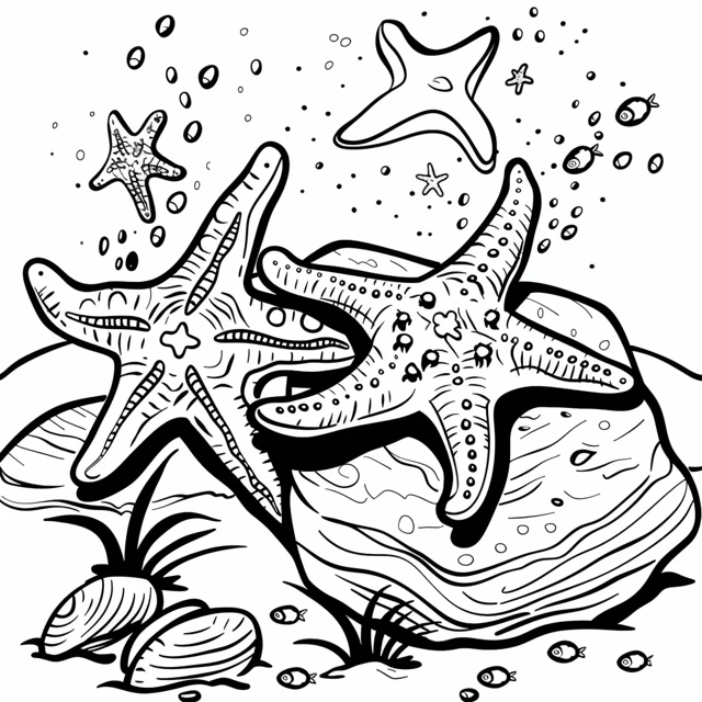 Dibujos para colorear e imprimir Starfish