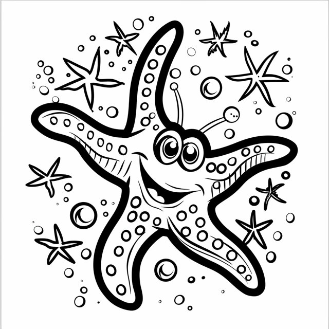 Dibujos para colorear e imprimir Starfish