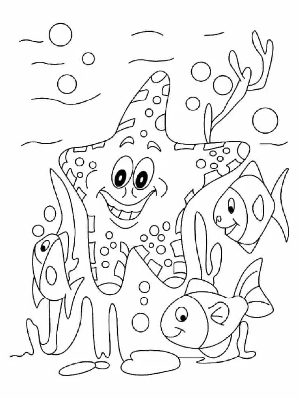 Dibujos para colorear e imprimir Starfish