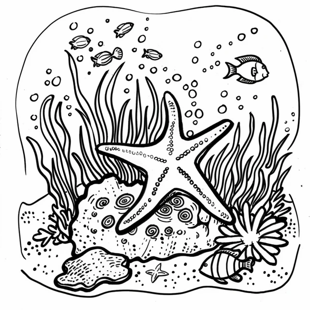 Dibujos para colorear e imprimir Starfish