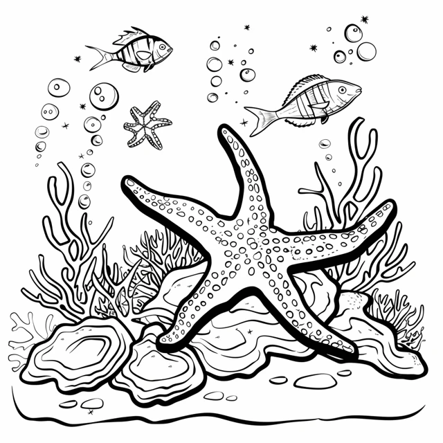 Dibujos para colorear e imprimir Starfish