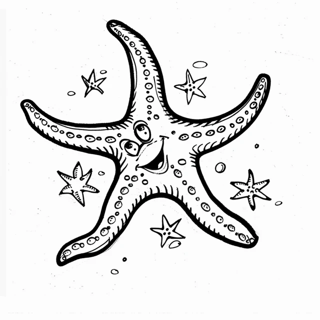 Dibujos para colorear e imprimir Starfish