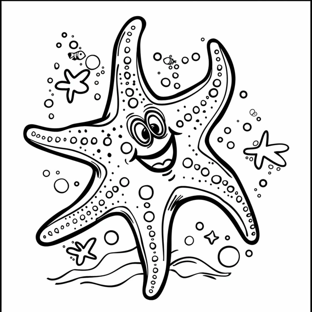 Dibujos para colorear e imprimir Starfish