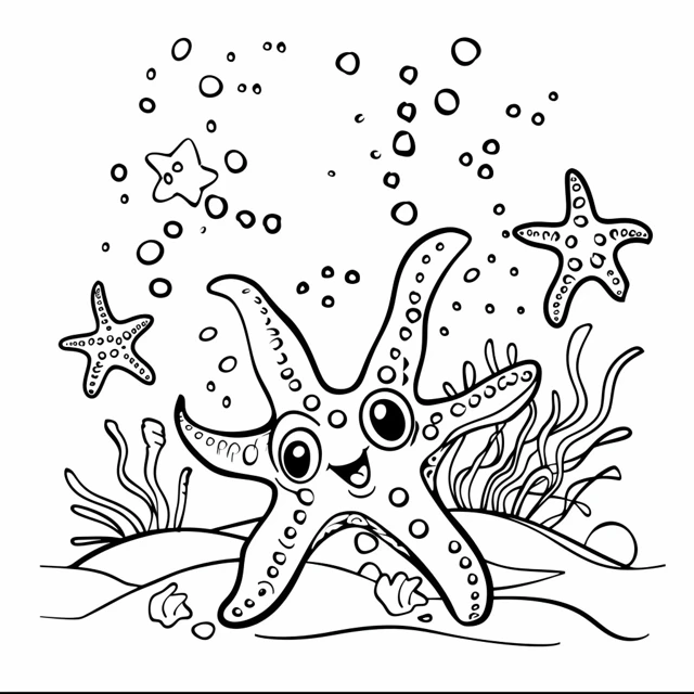 Dibujos para colorear e imprimir Starfish