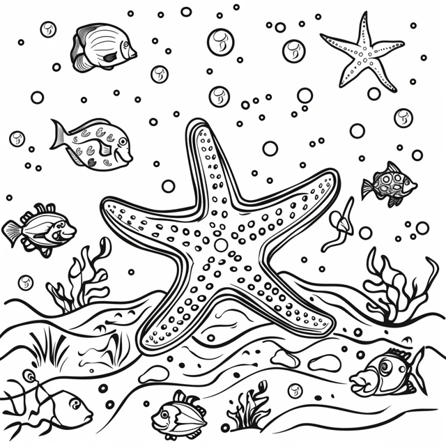 Dibujos para colorear e imprimir Starfish