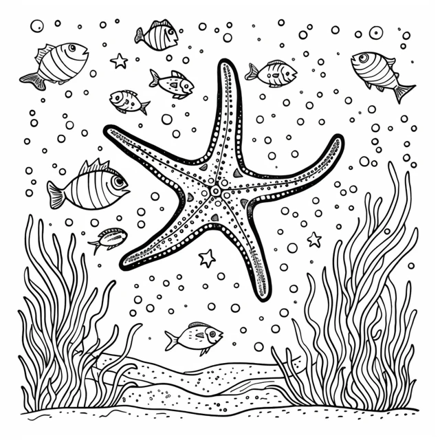 Dibujos para colorear e imprimir Starfish