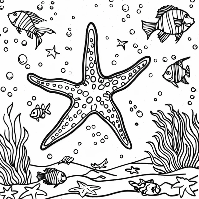 Dibujos para colorear e imprimir Starfish