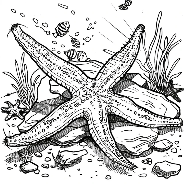 Dibujos para colorear e imprimir Starfish