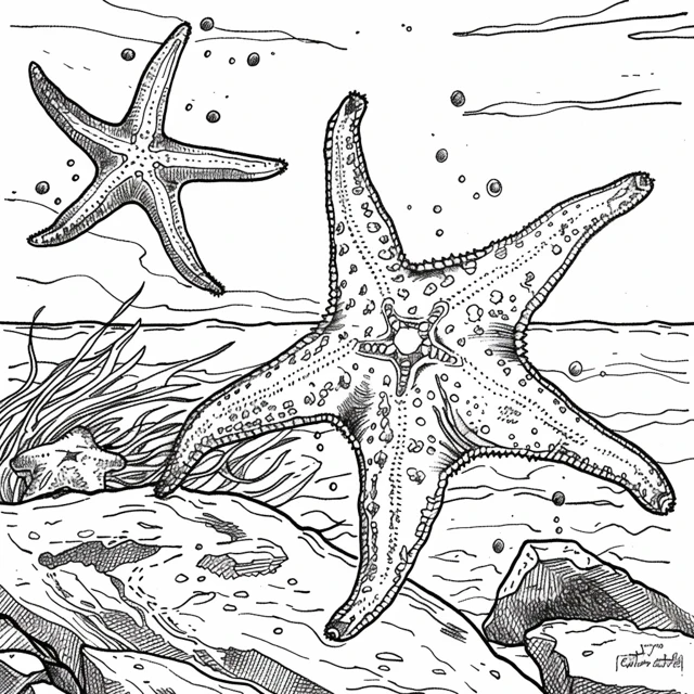 Dibujos para colorear e imprimir Starfish