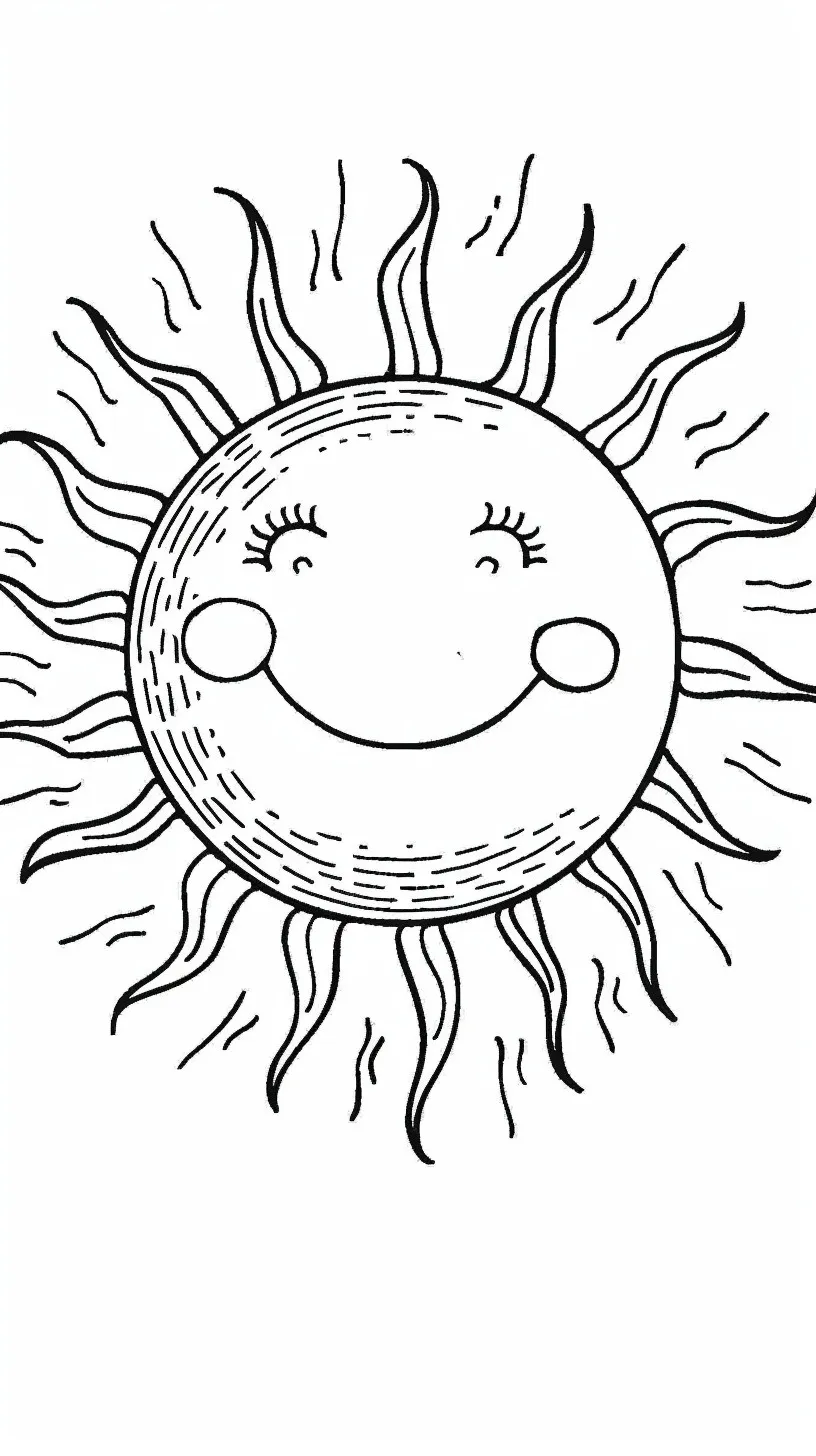 Dibujos para colorear e imprimir Sun