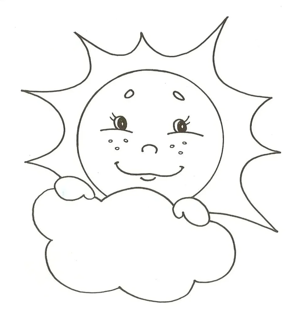 Sun coloring pages 28